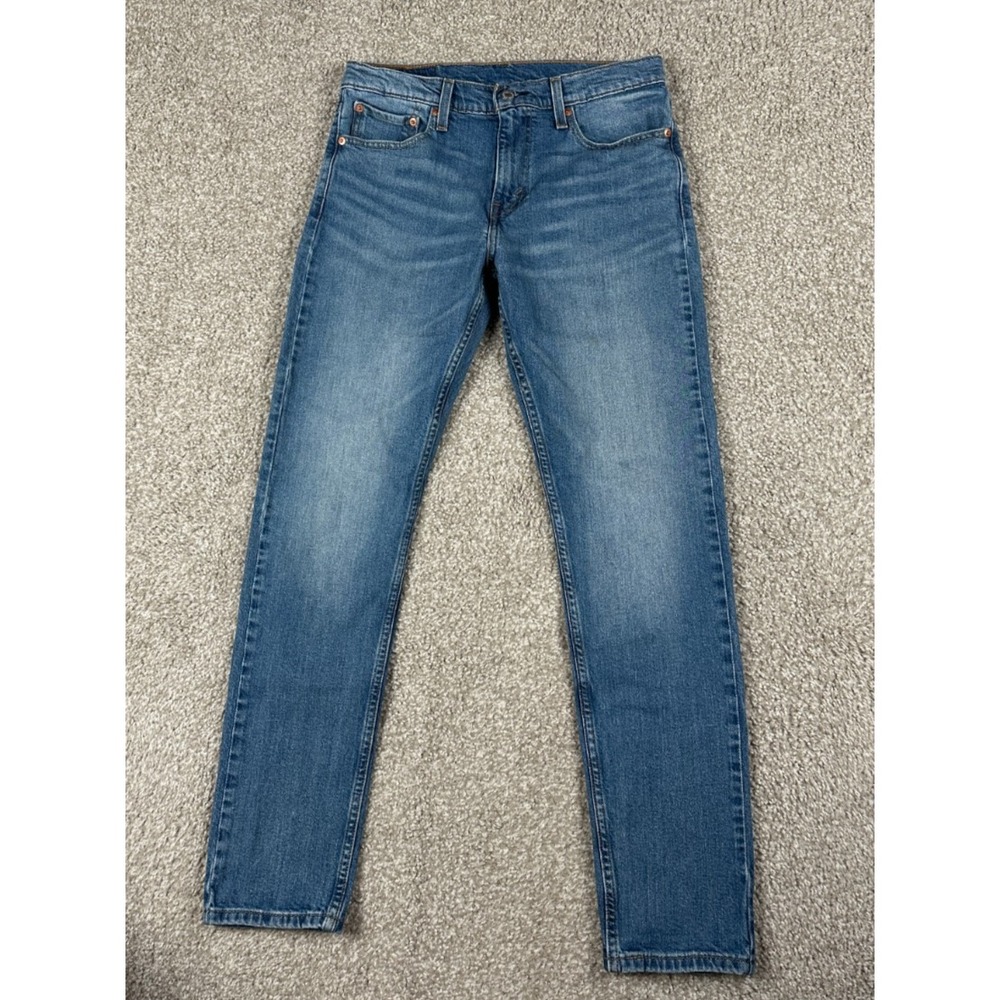 Levis 512 Jeans Mens 30x32 Blue Denim Slim Taper Fit Medium Wash Red Tab *30x30